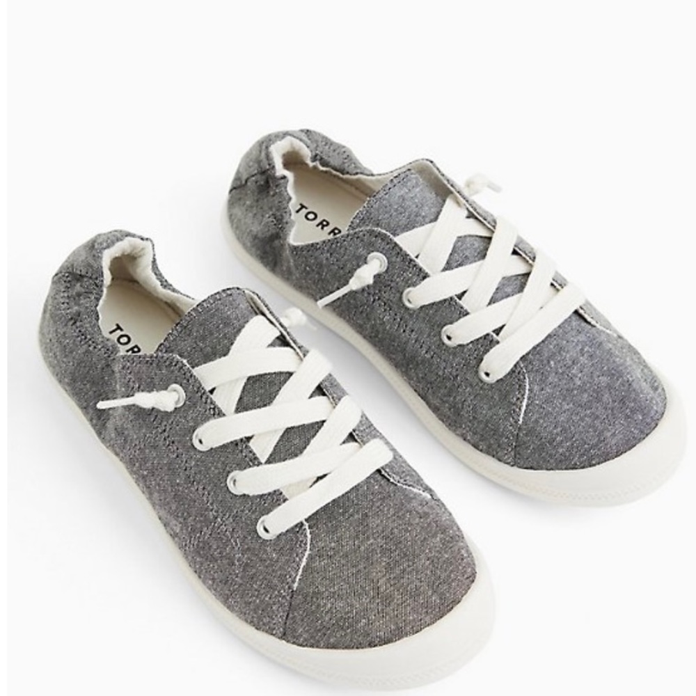 Torrid Charcoal Grey Ruched Sneaker